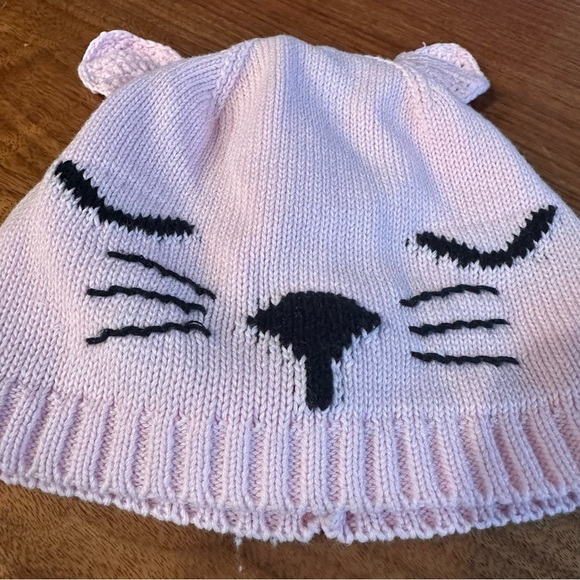 Pottery Barn Kids Knitted Light Pink Blanket, Hat And Socks. Size 6-12 M. - Picture 4 of 14